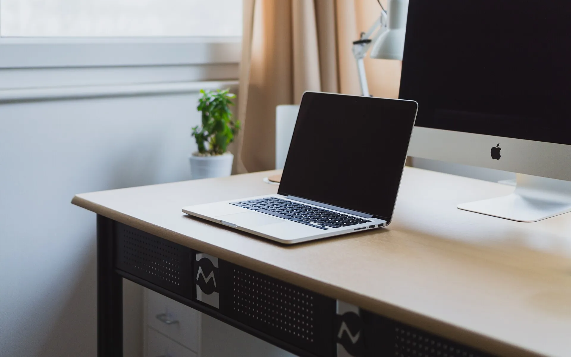 Laptop on a neat desk