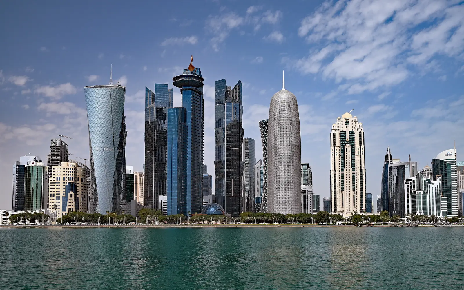West Bay skyline across Doha Bay