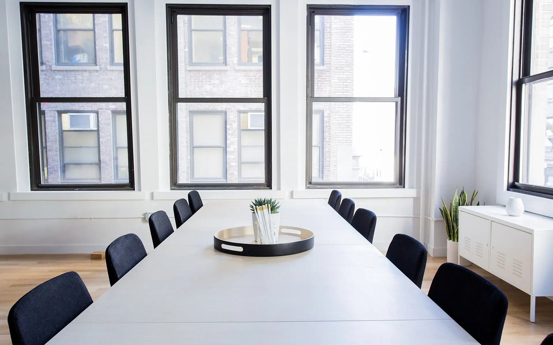 Minimalist meeting room