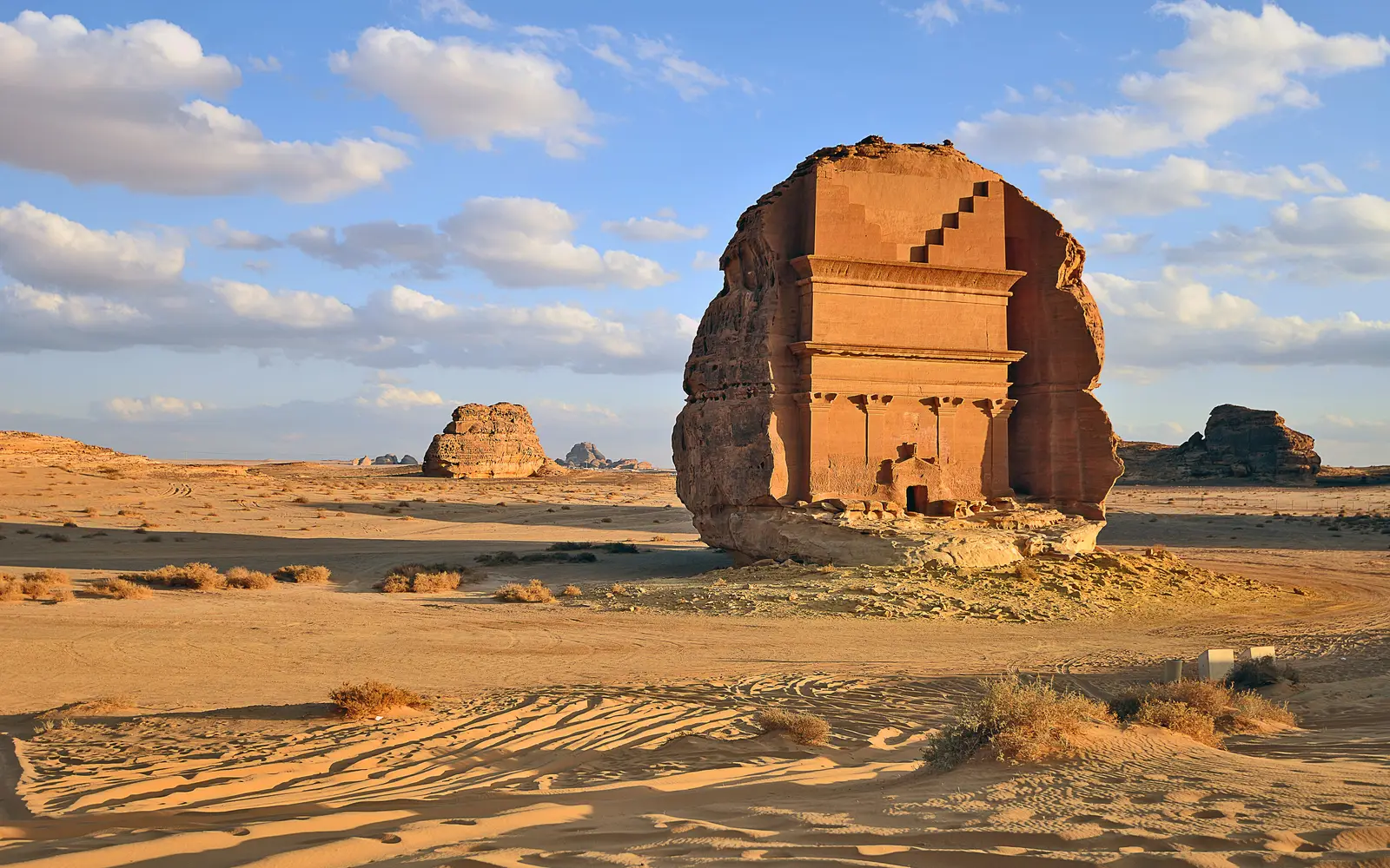 Ancient rock formations in AlUla, Saudi Arabia