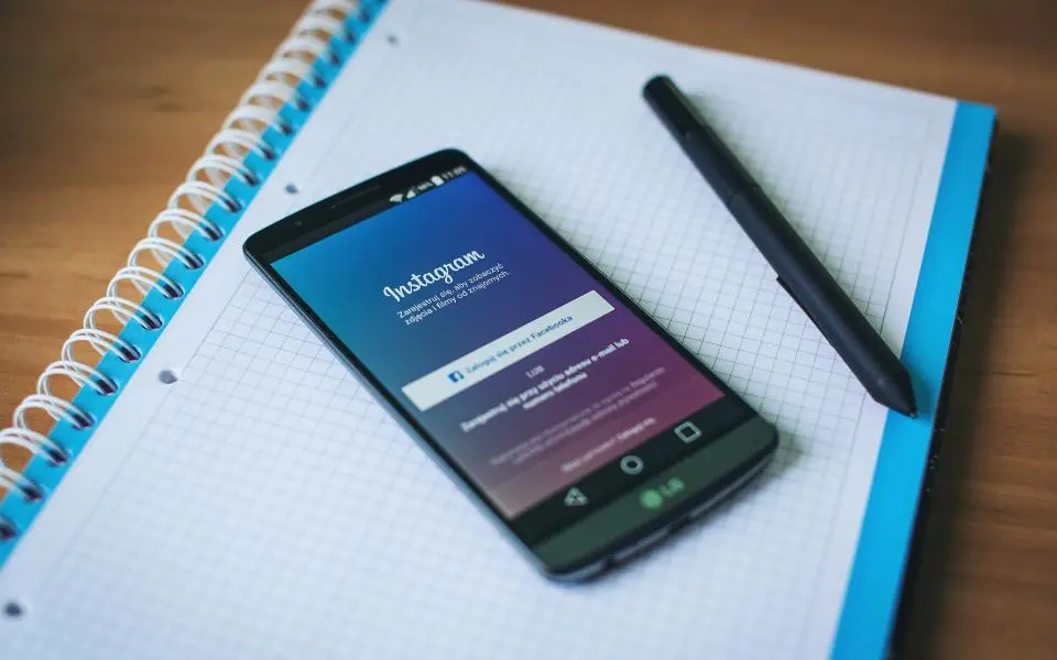 Social media advertising on a phone