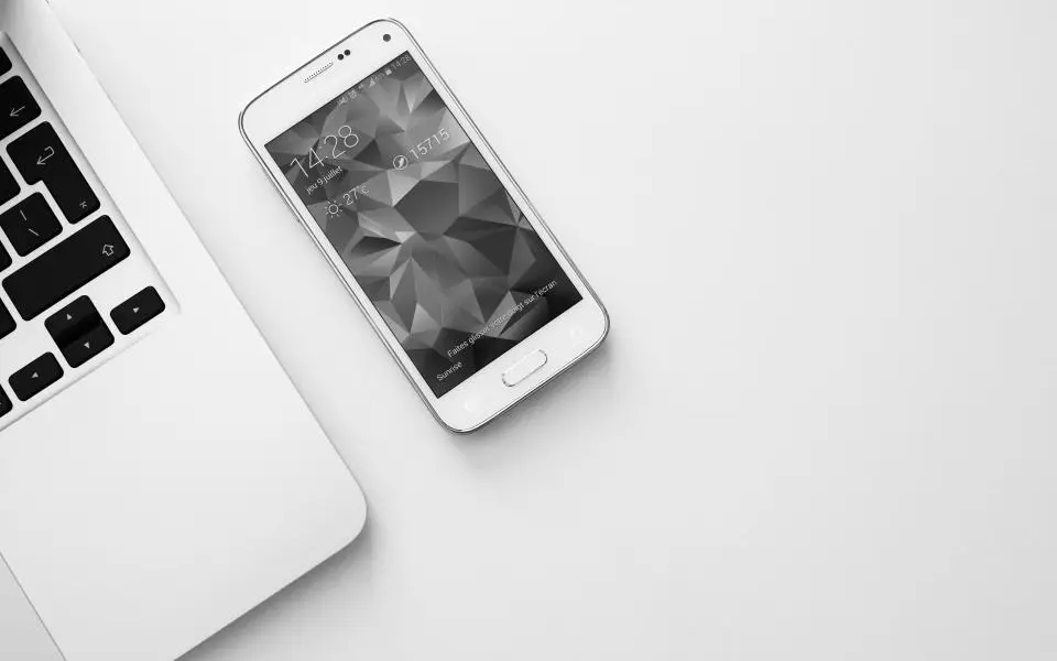 Social media advertising on a phone