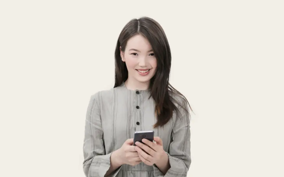 Social media advertising on a phone