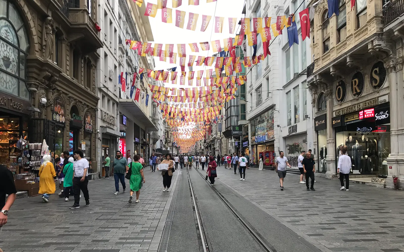Galata Tower above the streets of Istanbul