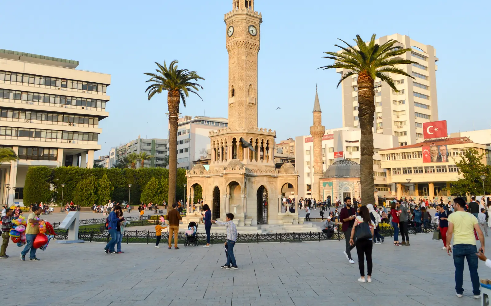 Izmir clock tower at Konak Square