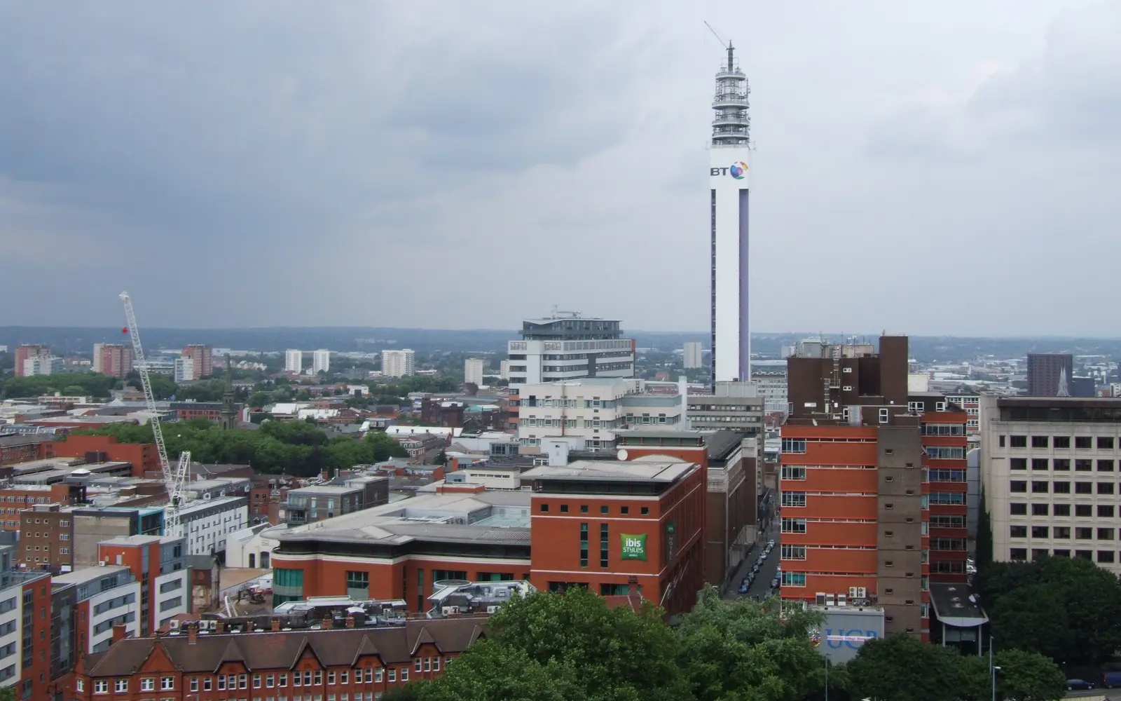 Birmingham city centre skyline