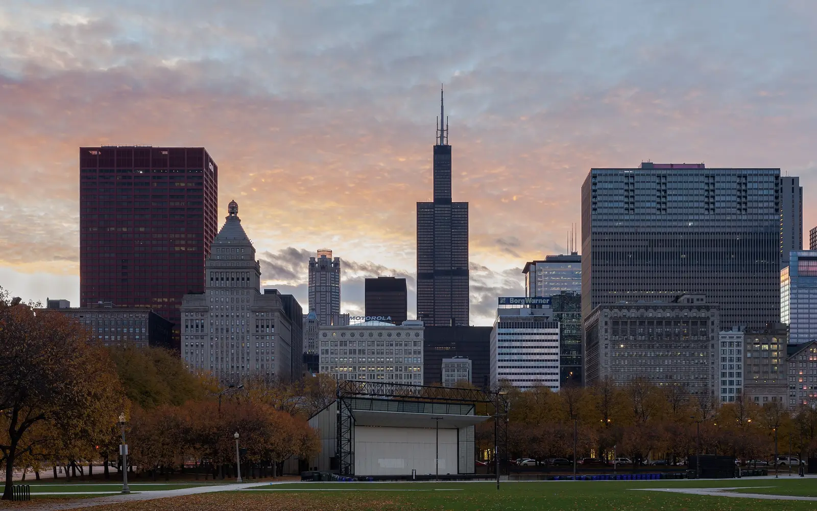Chicago skyline from the lake