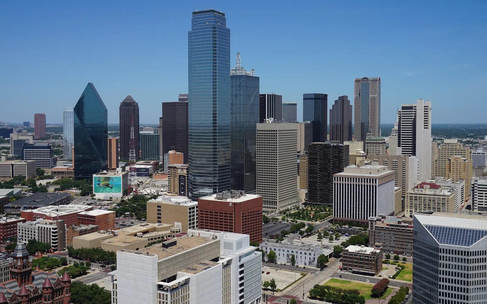 Dallas skyline at dusk